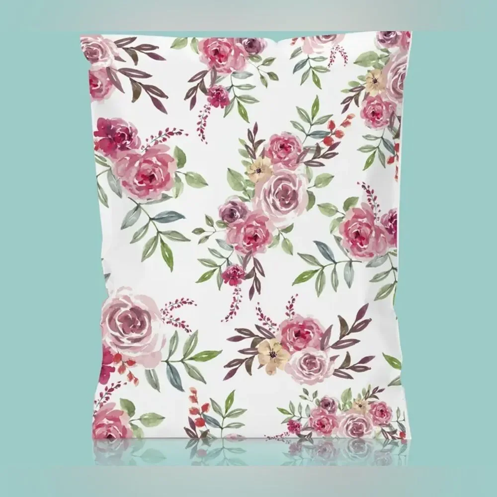 Poly Mailer,Cute Packaging Bags for Small Business- Floral various
